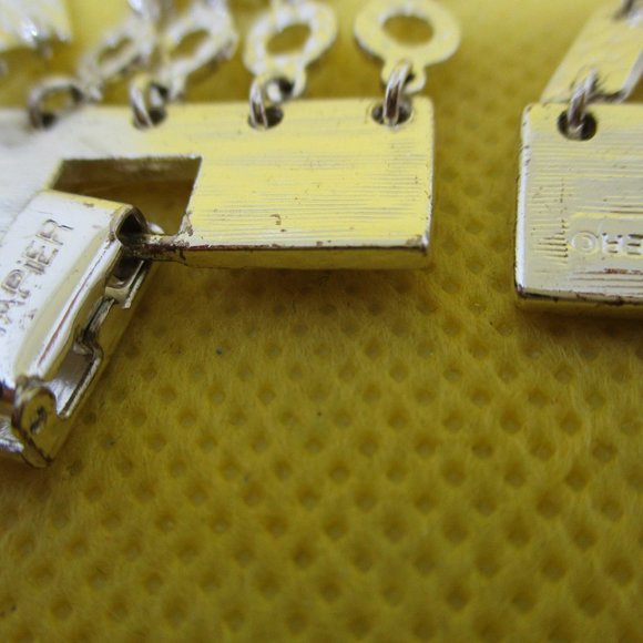 NWOT Napier Textured Multi Chain Link Bracelet Napier Multi Shaped Silver Tone - Picture 6 of 10